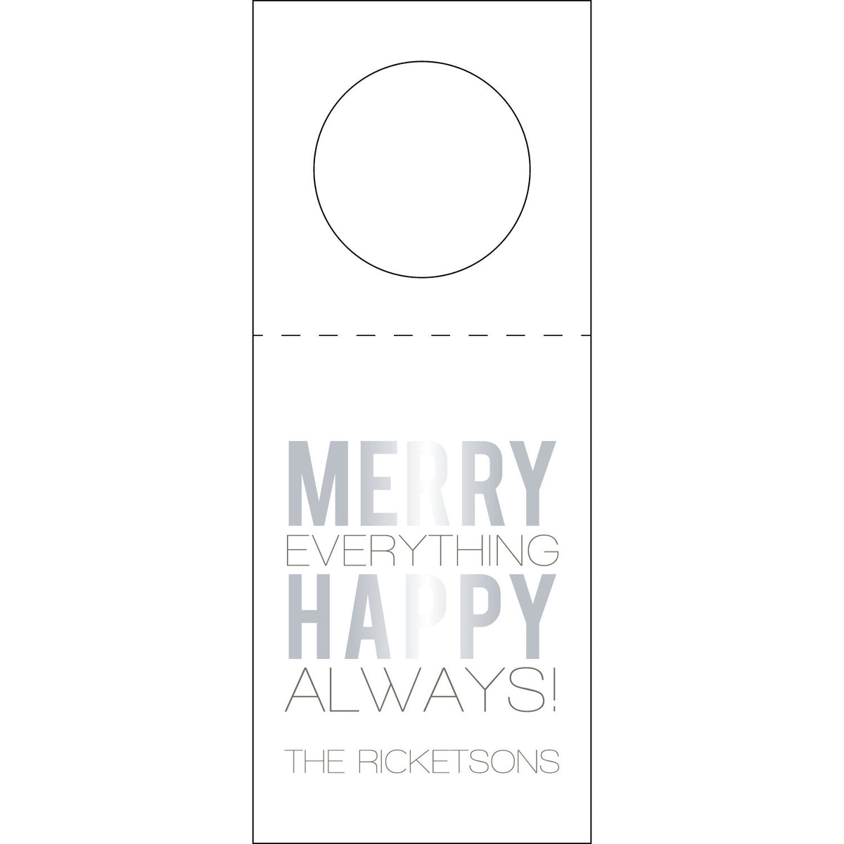 Merry Everything Happy Always Wine Tag WT381
