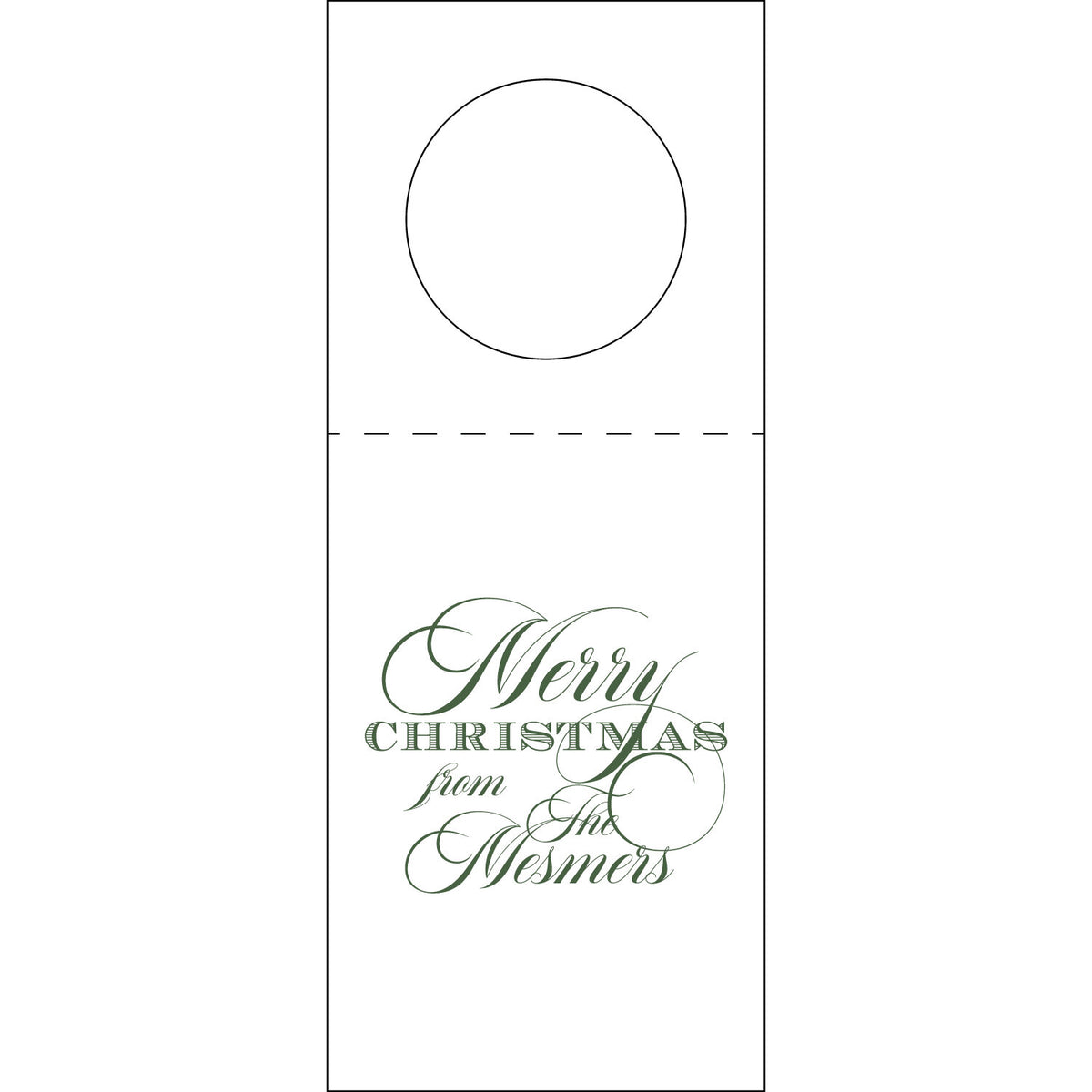 Merry Christmas Wine Tag WT400