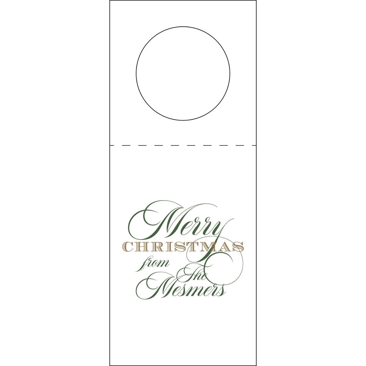 Merry Christmas Wine Tag WT400