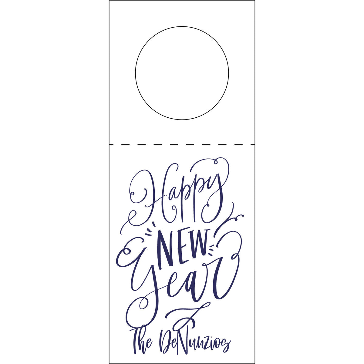 Happy New Year Wine Tag WT416