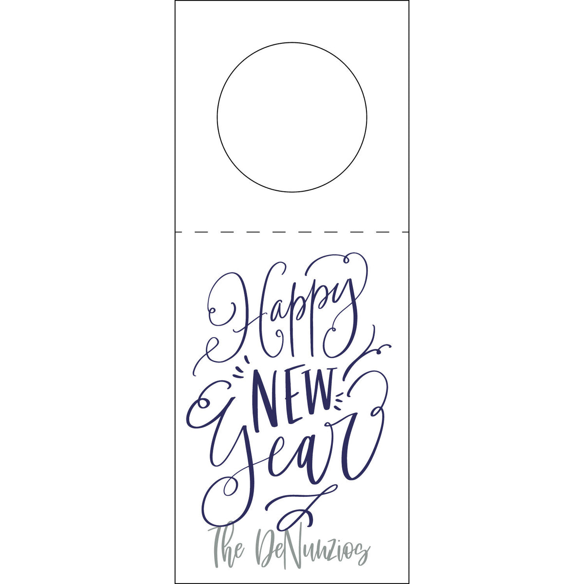 Happy New Year Wine Tag WT416