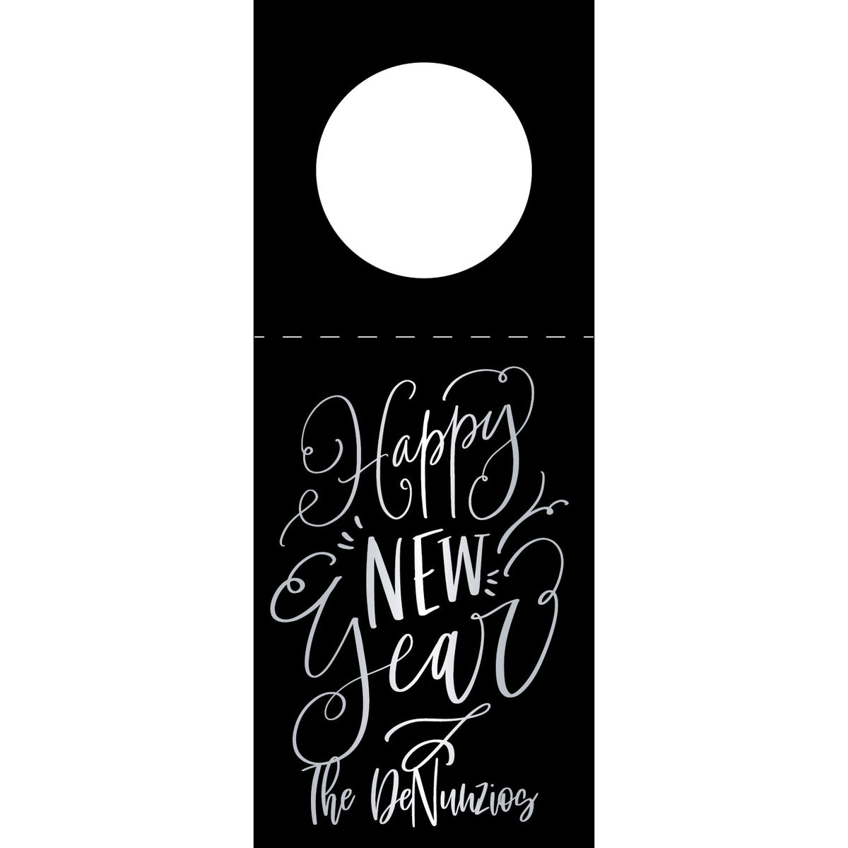 Happy New Year Wine Tag WT416
