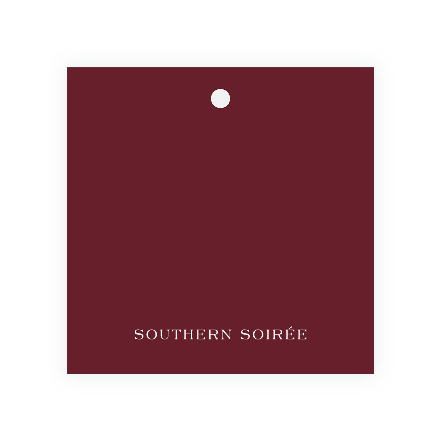 Figs & Floral Crest Square Gift Tag