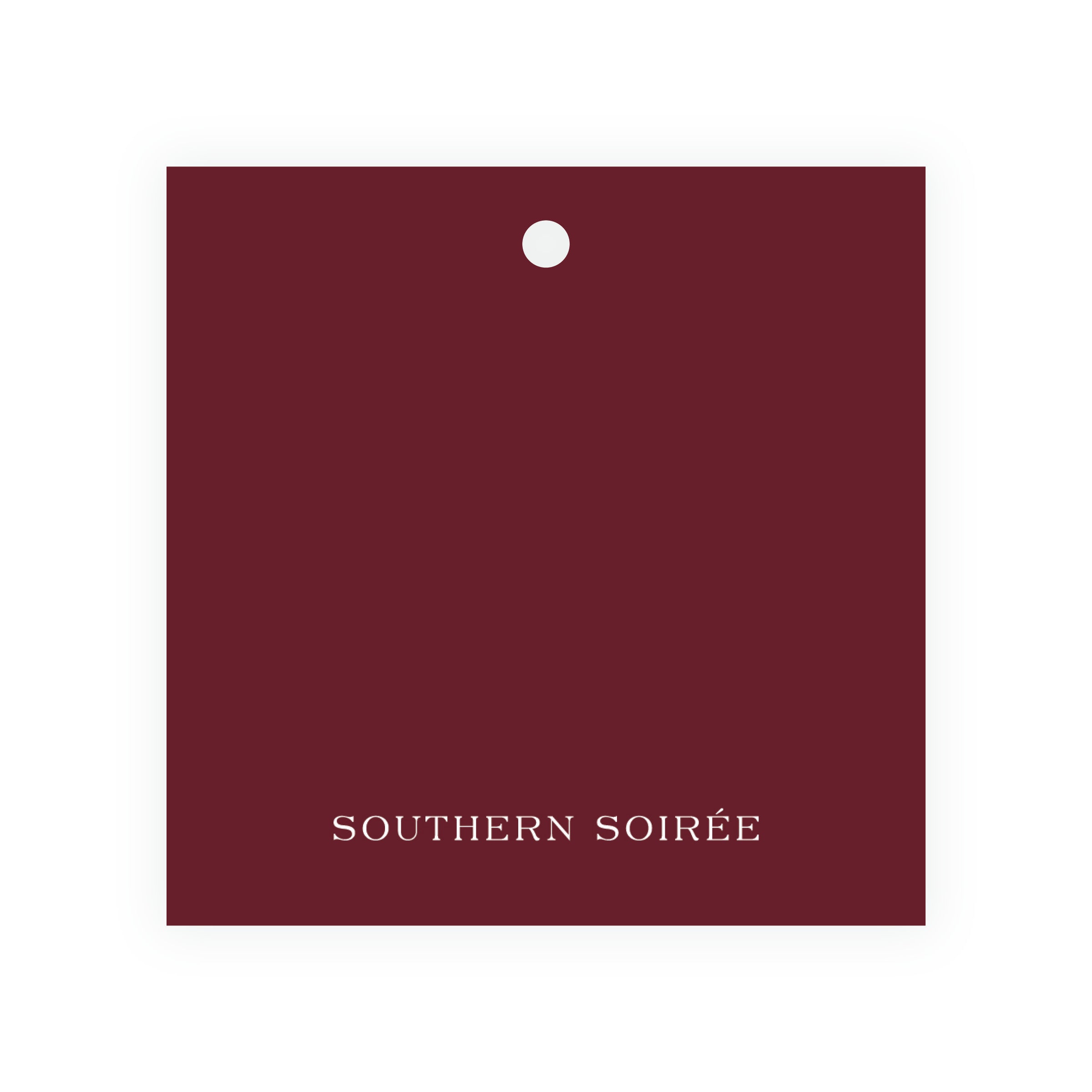 Figs & Floral Crest Square Gift Tag