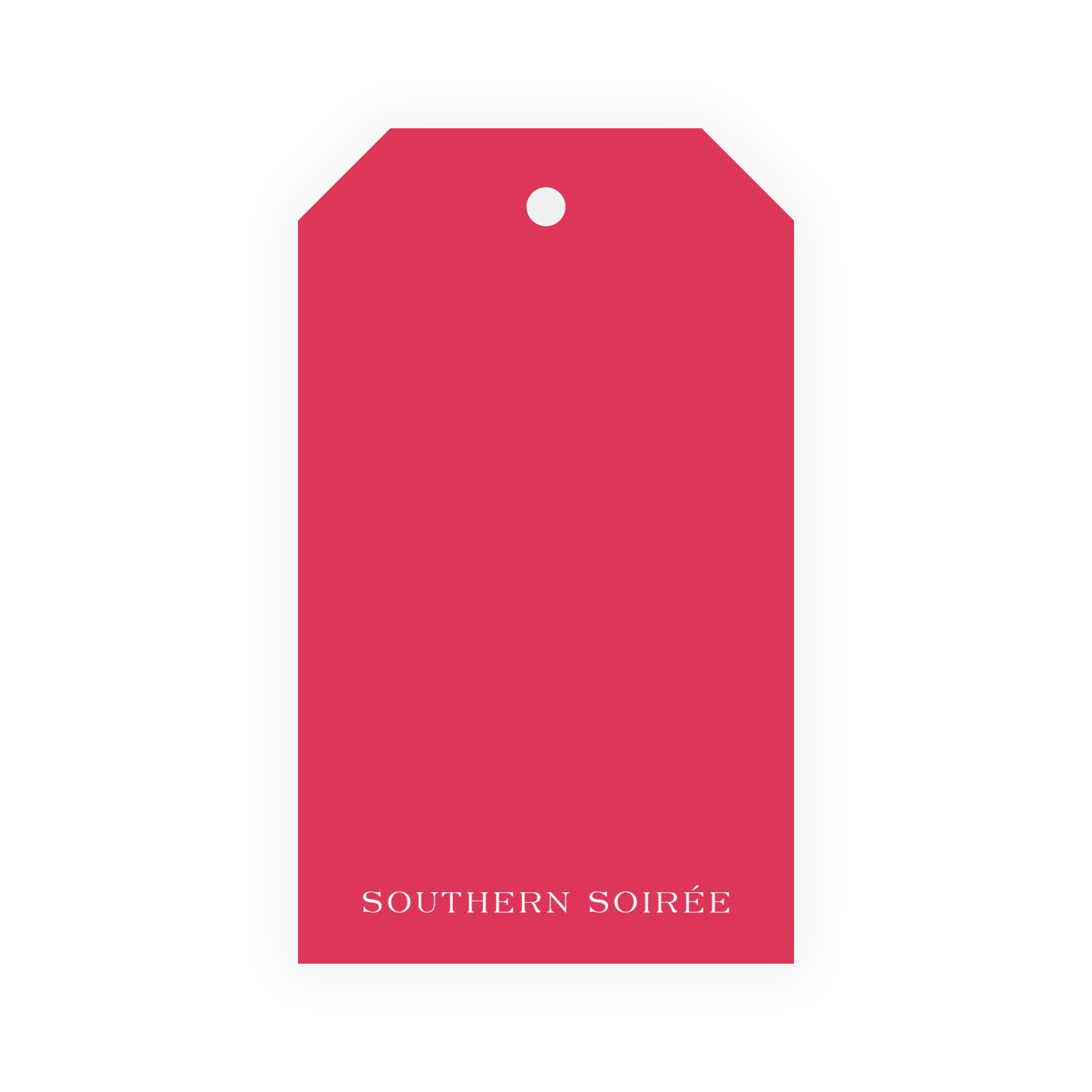 Southern Nutcracker Red Crest with Monogram Gift Tag
