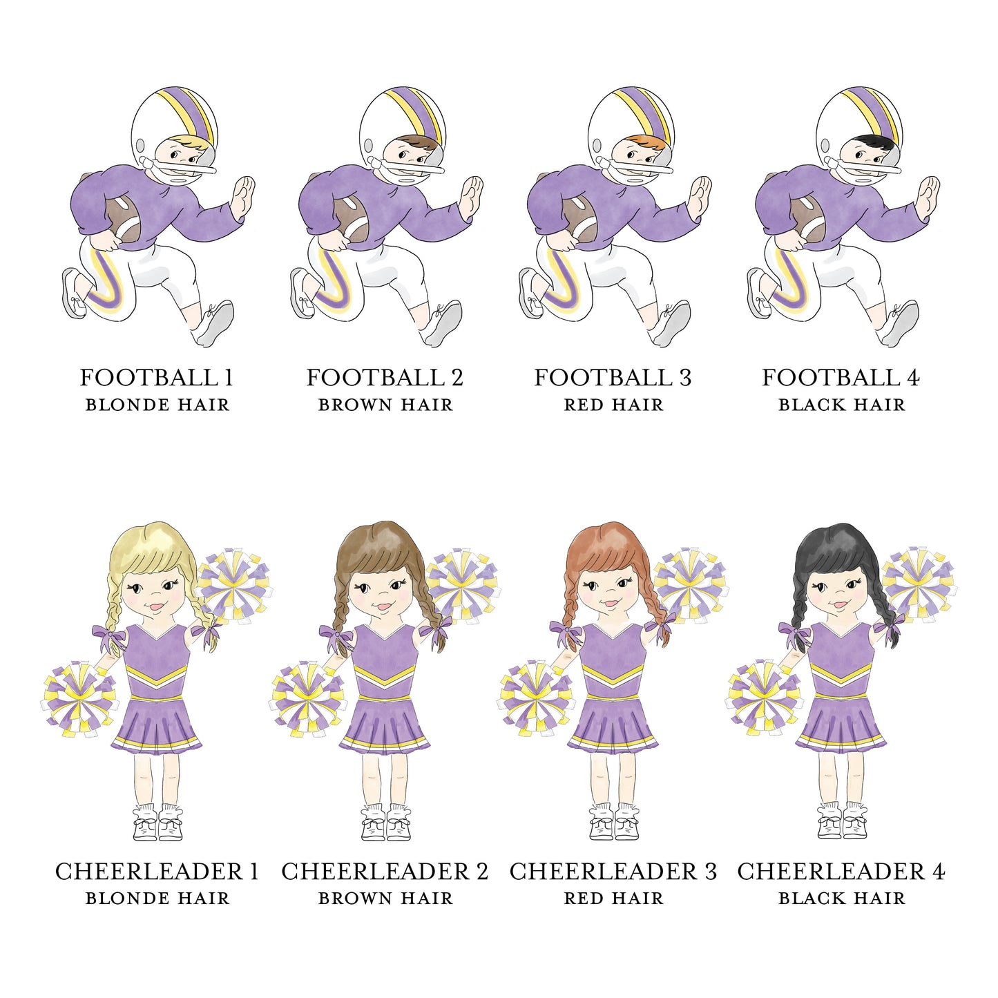 Purple and Gold Tailgate Tent Invitation