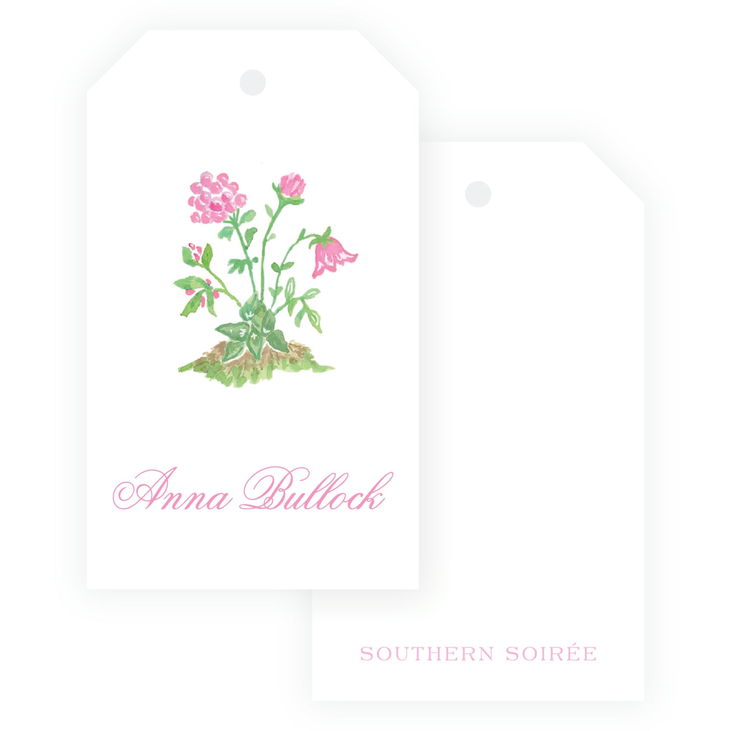 Tiny Petals Personalized Garden Bloom Gift Tag
