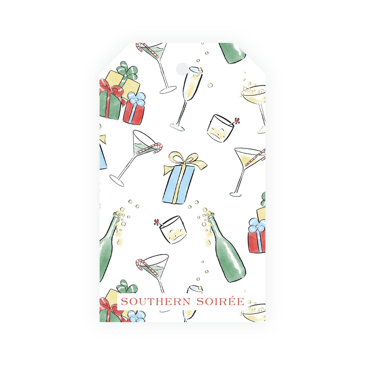 Reindeer Revelry Personalized Christmas Gift Tags – 2.375 x 4 Vertical