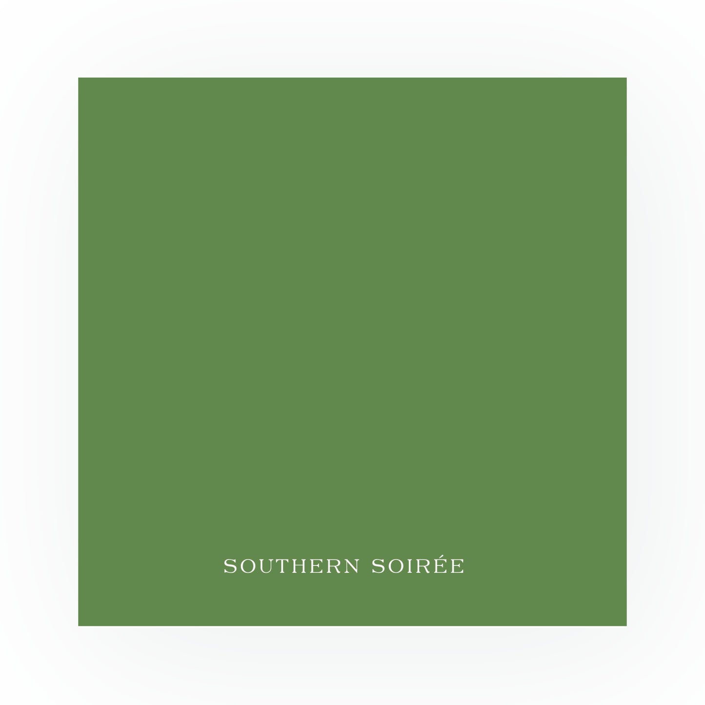 Green Motif Frame Square Card (Can Customize Color)