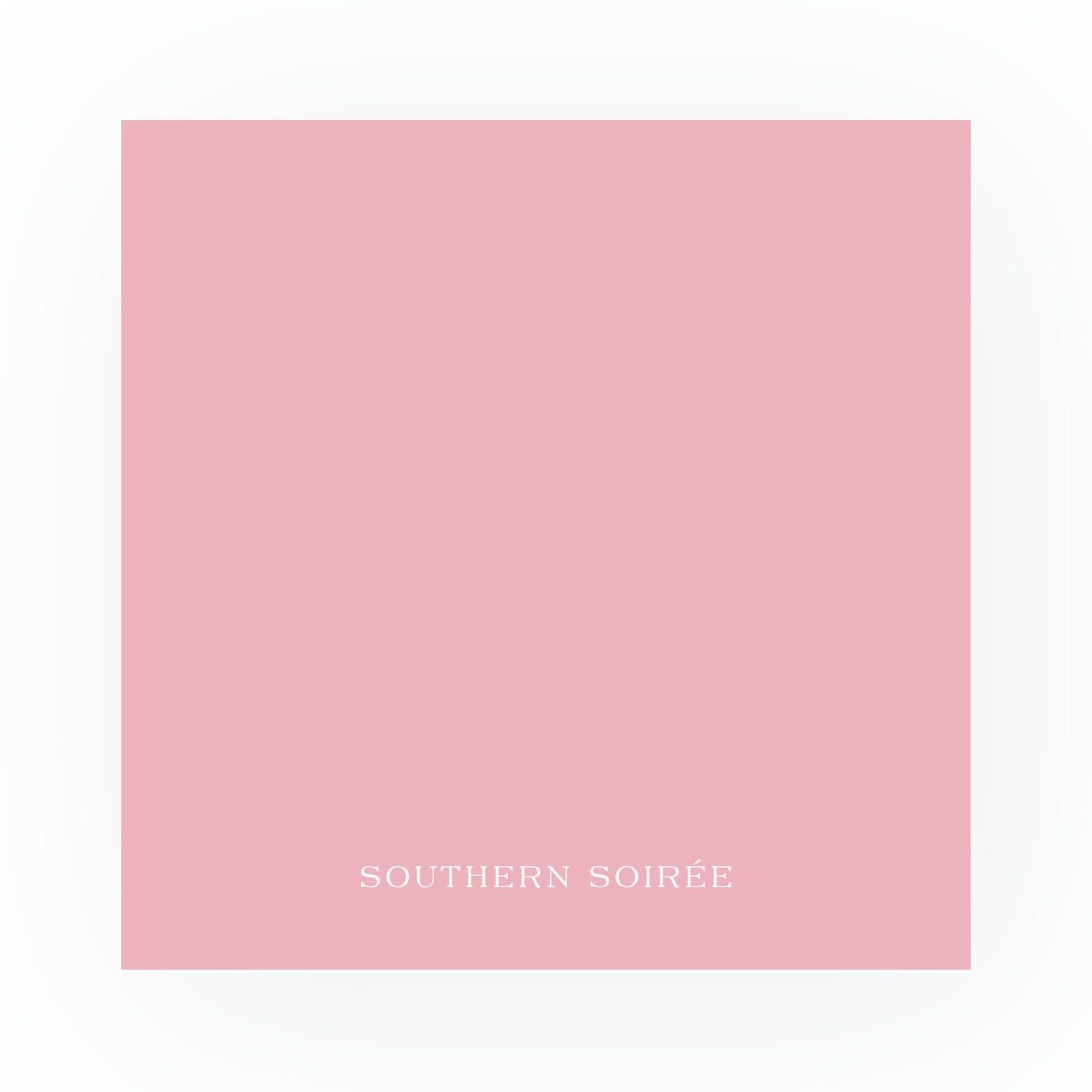 Pink Floral Frame Square Card (Can Customize Color)