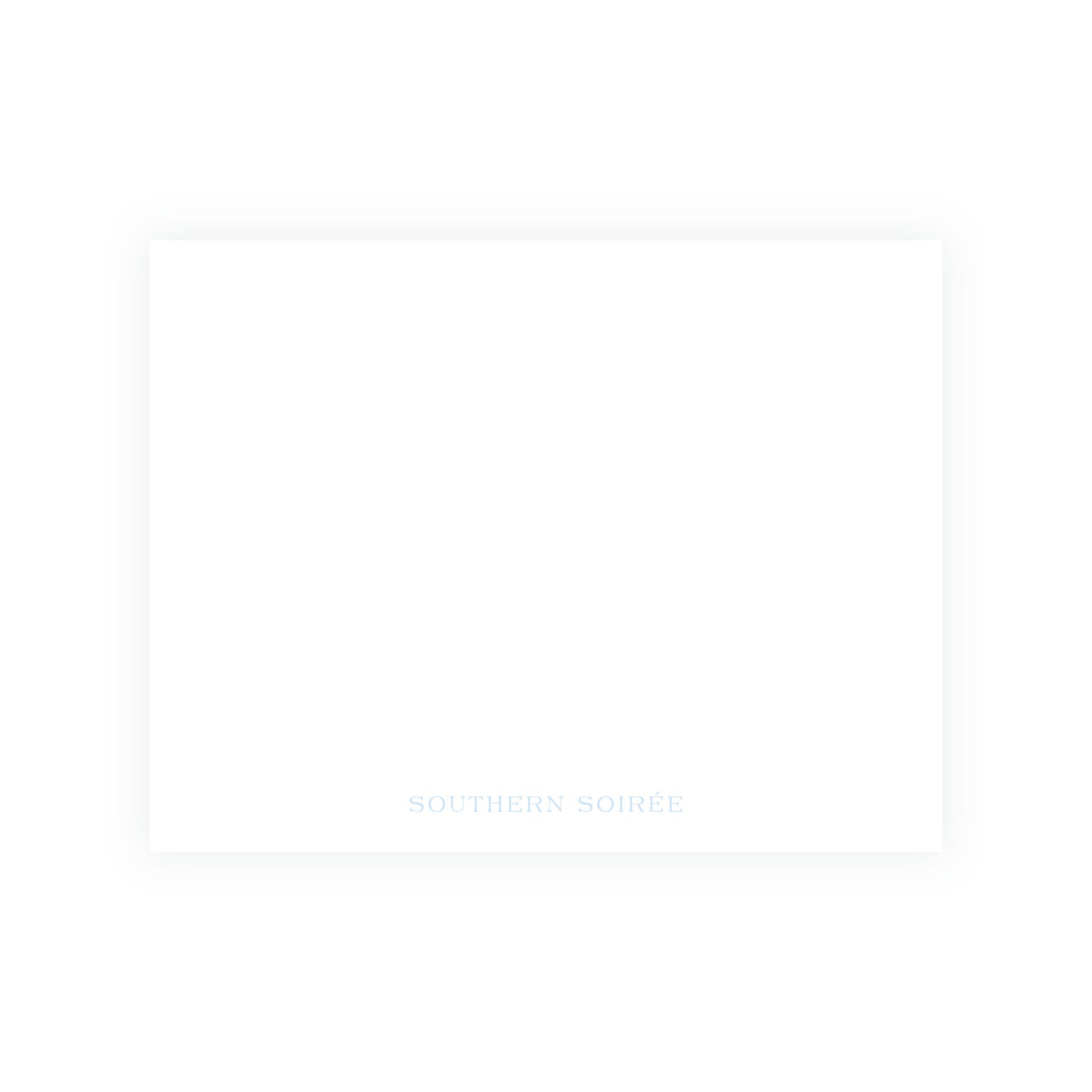 The Bloomed Letter Blue Floral Notecard