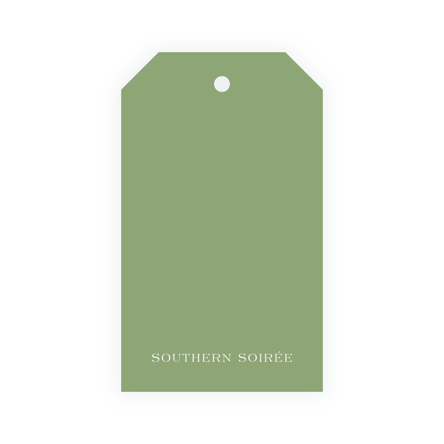 Very Merry Green Marble Tag