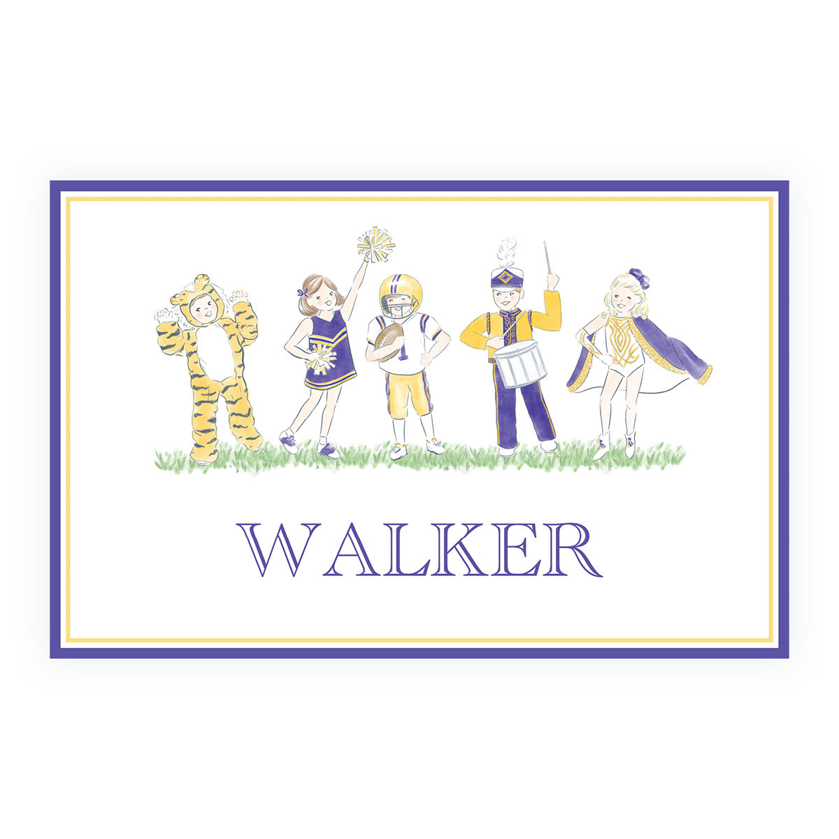 Purple and Gold Laminated Placemat