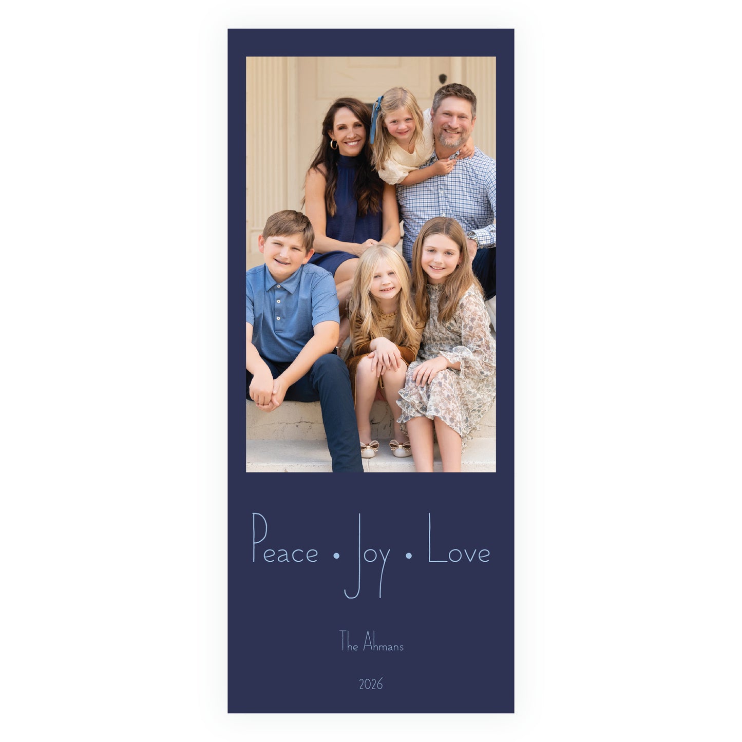 Peace Joy Love Holiday Slim (Customizable Colors)