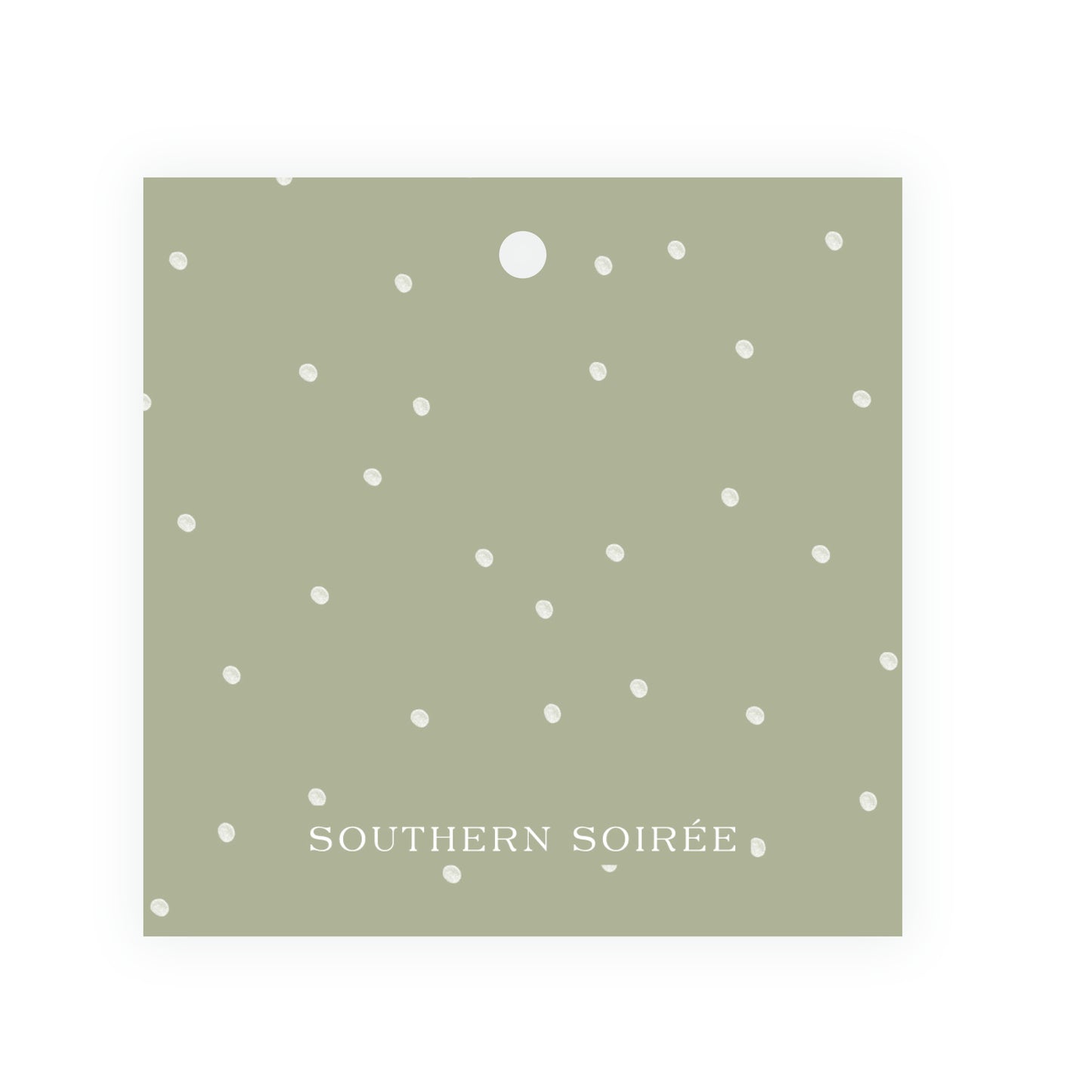 Heirloom Vintage Floral Crest Square Gift Tag (Customize Your Color)