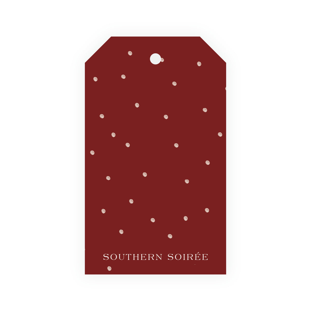 Heirloom Holly Crest Crest Gift Tag (Customize Your Color)