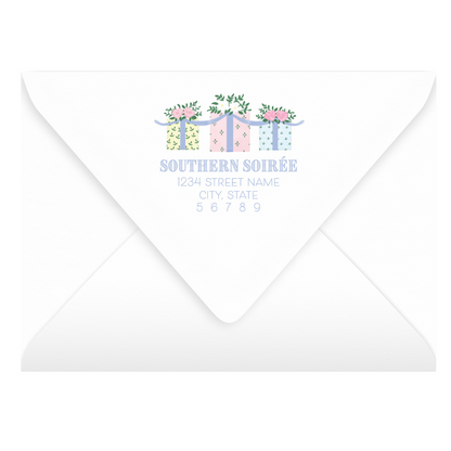 Floral Gift Scallop Invitation