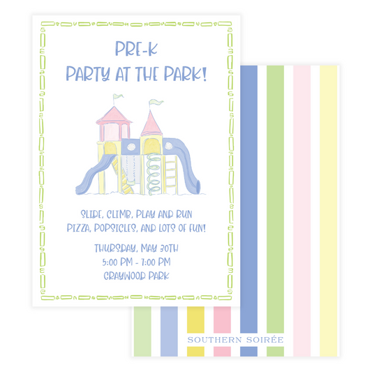 Party at the Park Invitation