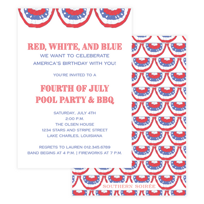 Americana Banner Invitation