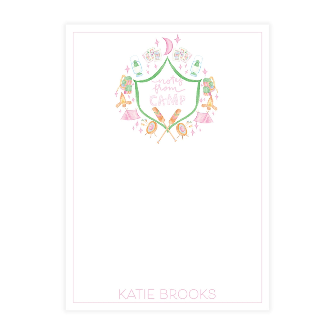 Glamping Girl Notepad