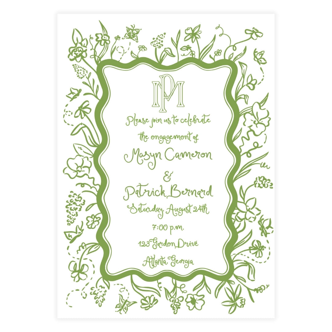 Floral Frame Invitation