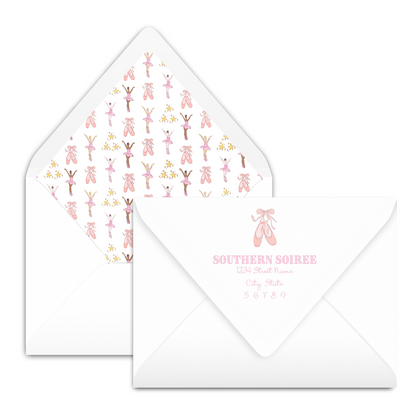 Ballerina Invitation