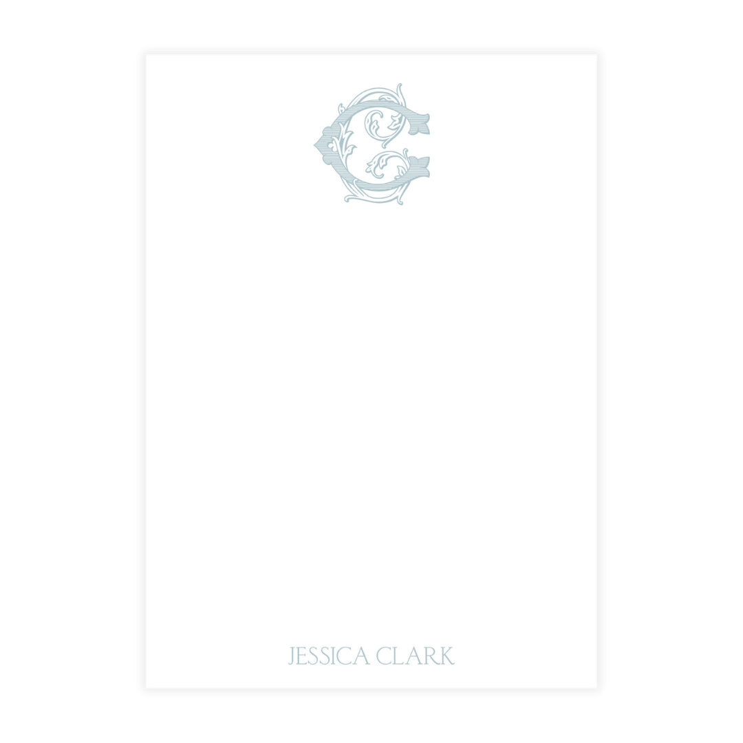 Vintage Vine Monogram Notepad