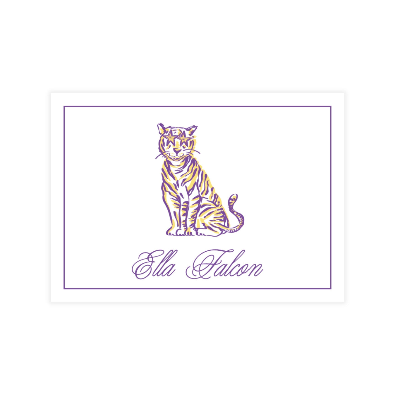 Tiger With Shades Enclosure Card