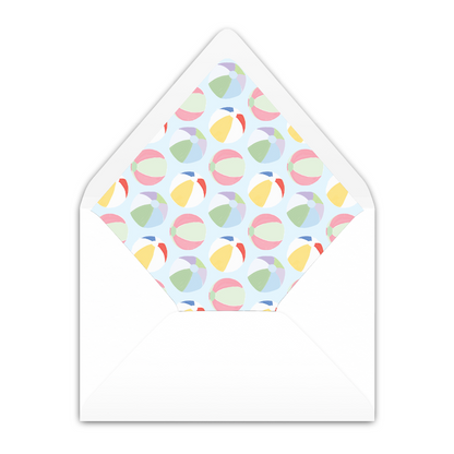 Beach Ball Invitation