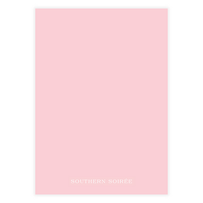Pink Ribbon and Rose Crest Invitation