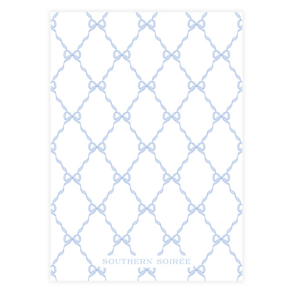 Rattle and Blue Bow Invitation