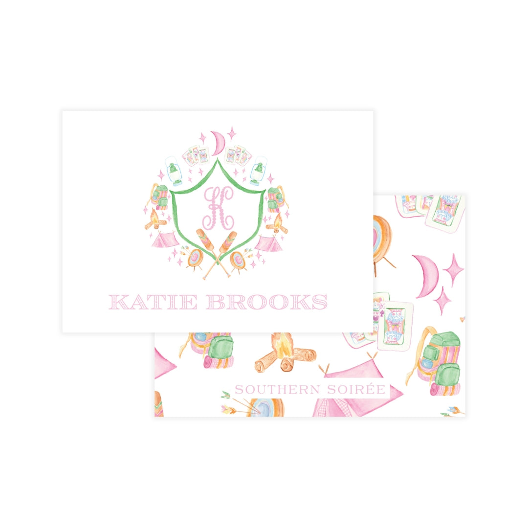 Glamping Girl Enclosure Card