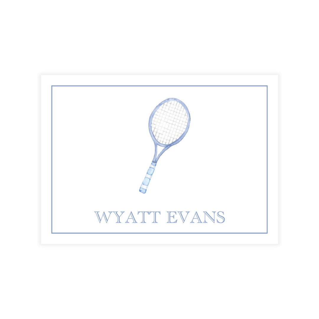 Tennis Racquet Enclosure Card