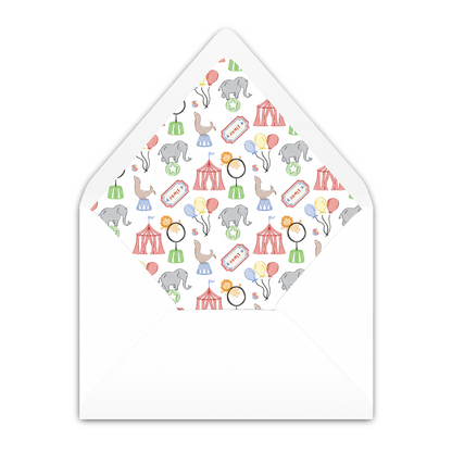 Classic Circus Invitation