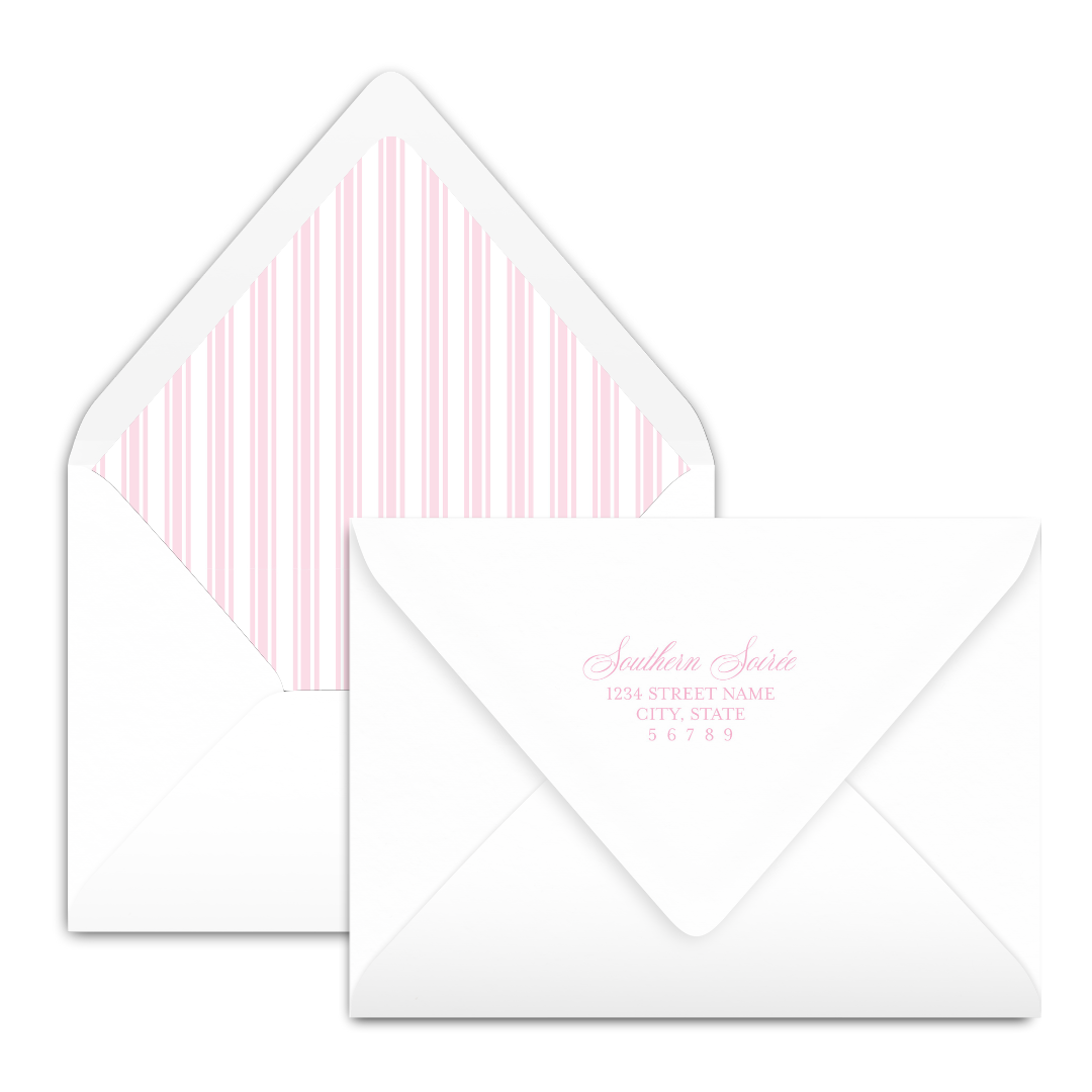 Pink High Chair Invitation