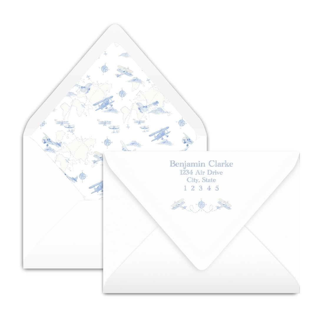 Airplane Frame Notecard