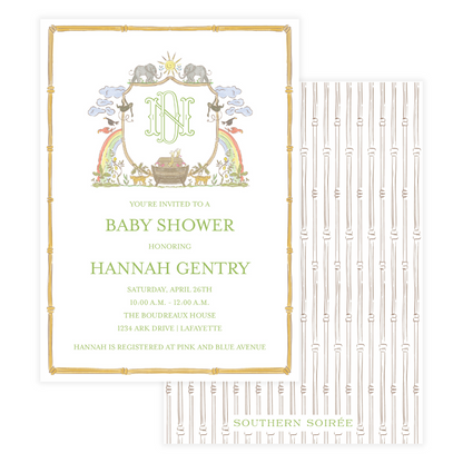 Noah's Ark Crest Invitation