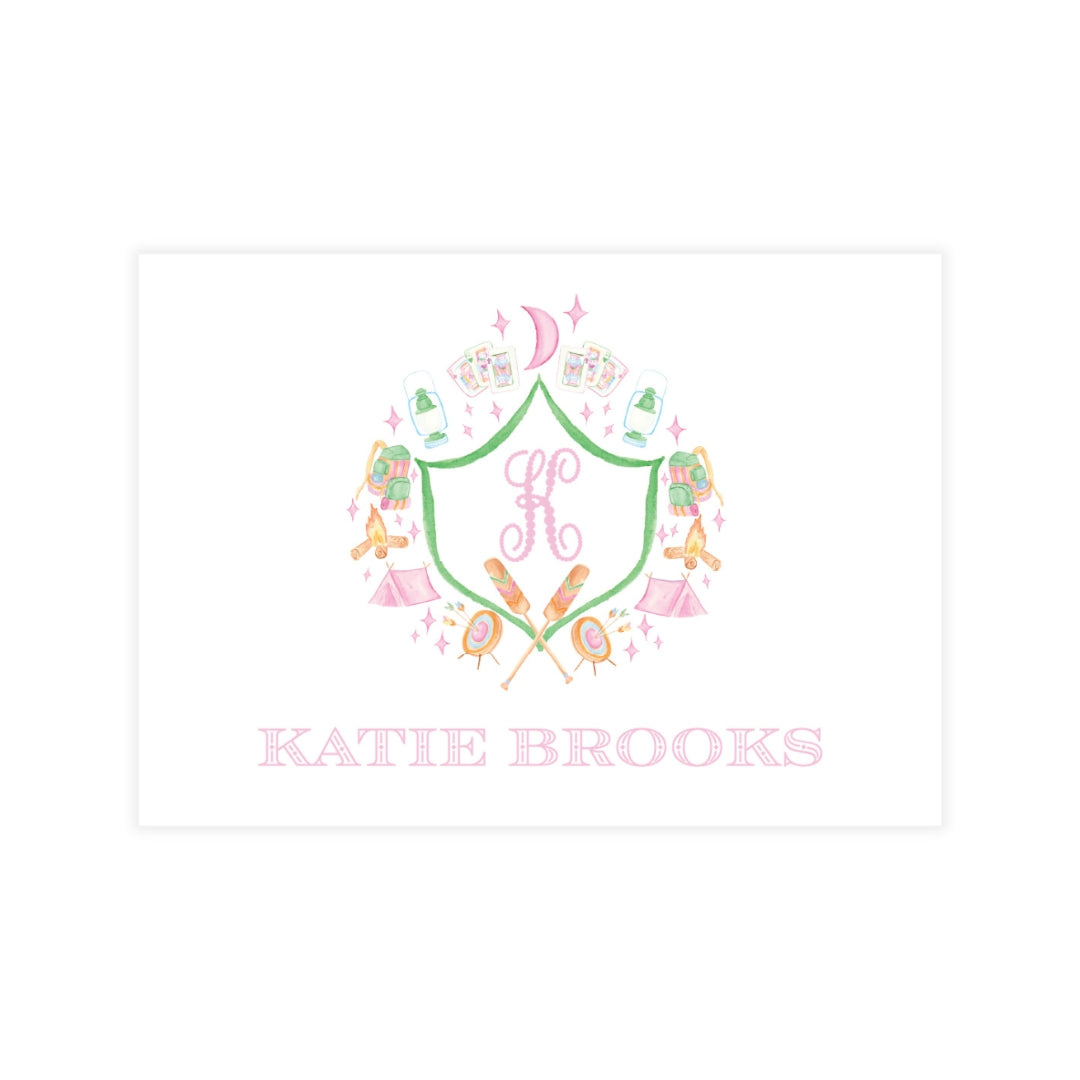 Glamping Girl Enclosure Card