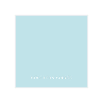 Chic Monogram Outlined Square Enclosure Card