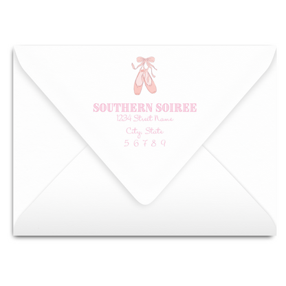 Ballerina Invitation