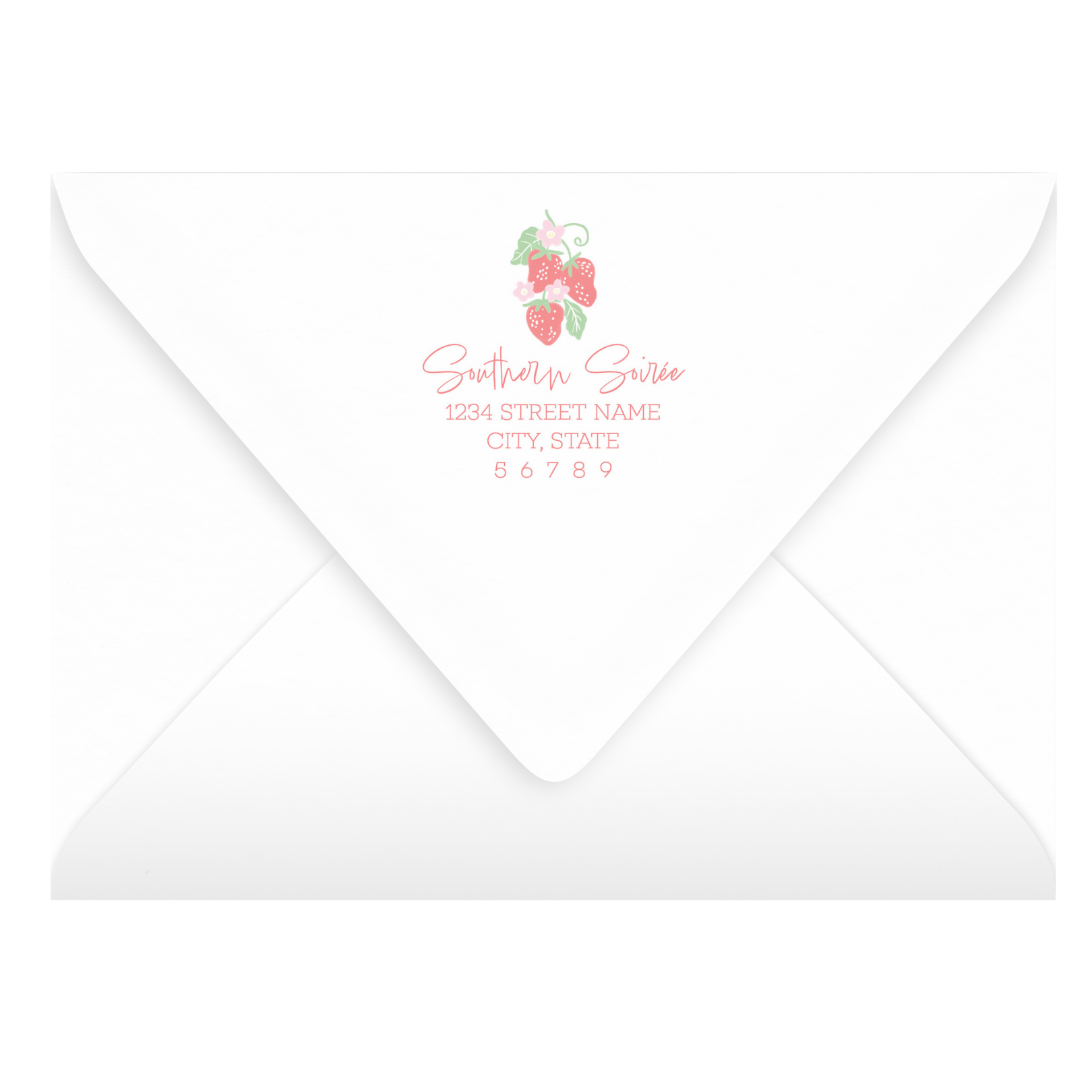 Berry Sweet Pre-Filled Scallop Notecard
