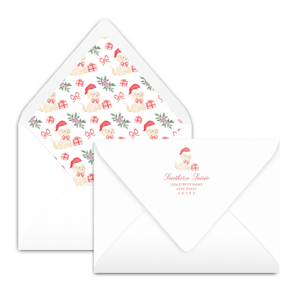 Christmas Puppy Party Invitation