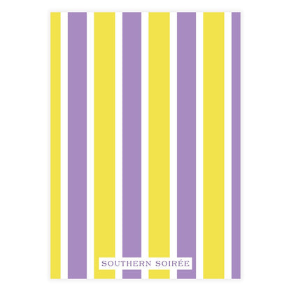 Purple and Gold Tailgate Tent Invitation