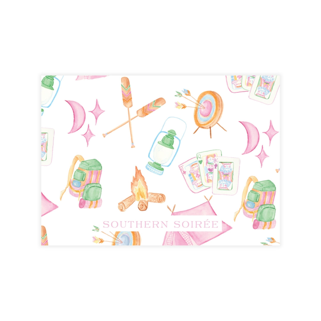 Glamping Girl Enclosure Card