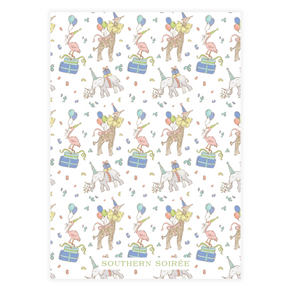 Green Party Animals Invitation