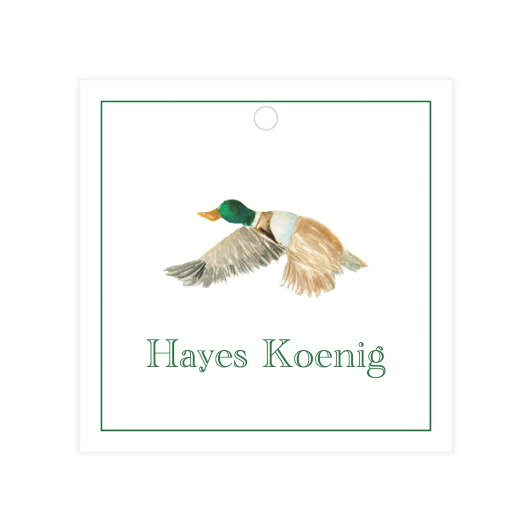 Duck Gift Tag Square