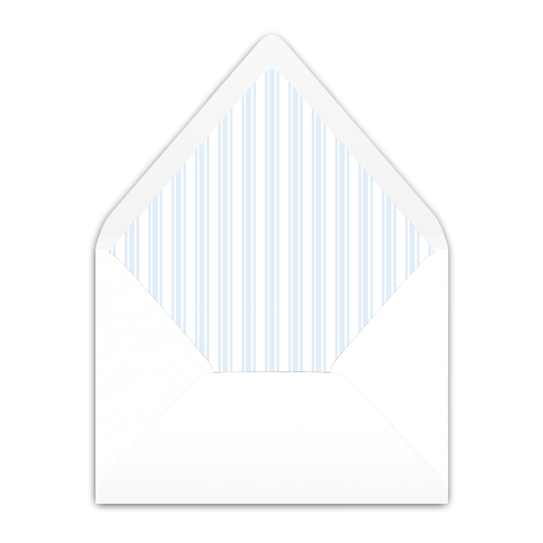 Blue High Chair Invitation