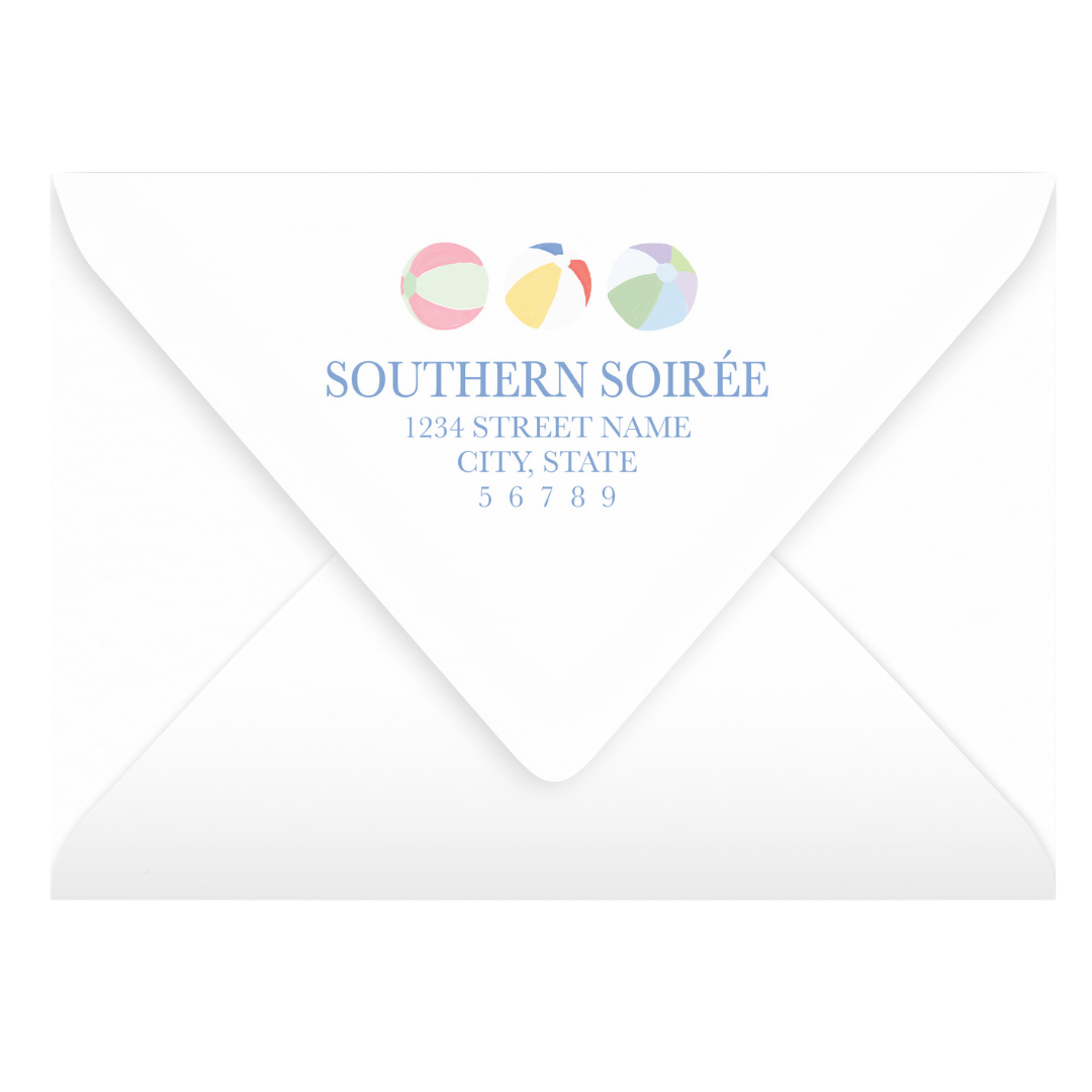 Beach Ball Invitation