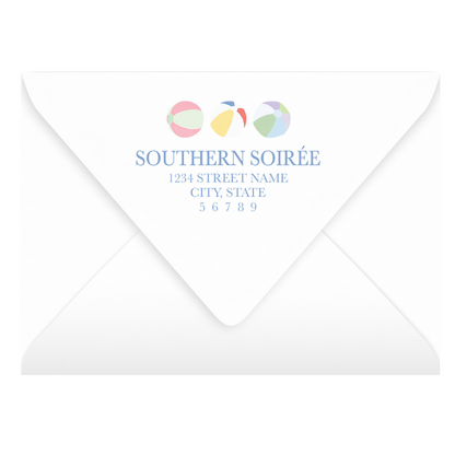Beach Ball Invitation