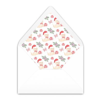 Christmas Puppy Party Invitation